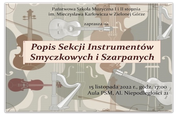 Popis instrumentów smyczkowych